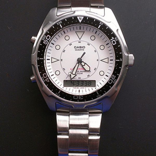 FS: Rare Casio AMW-320F (White) with stock stainless steel bracelet ...