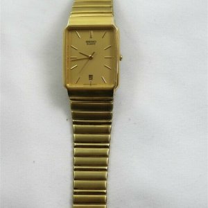 サチコ！ Vintage Seiko 5Y32-5129 Quartz Gold Plated Men's Wristwatch