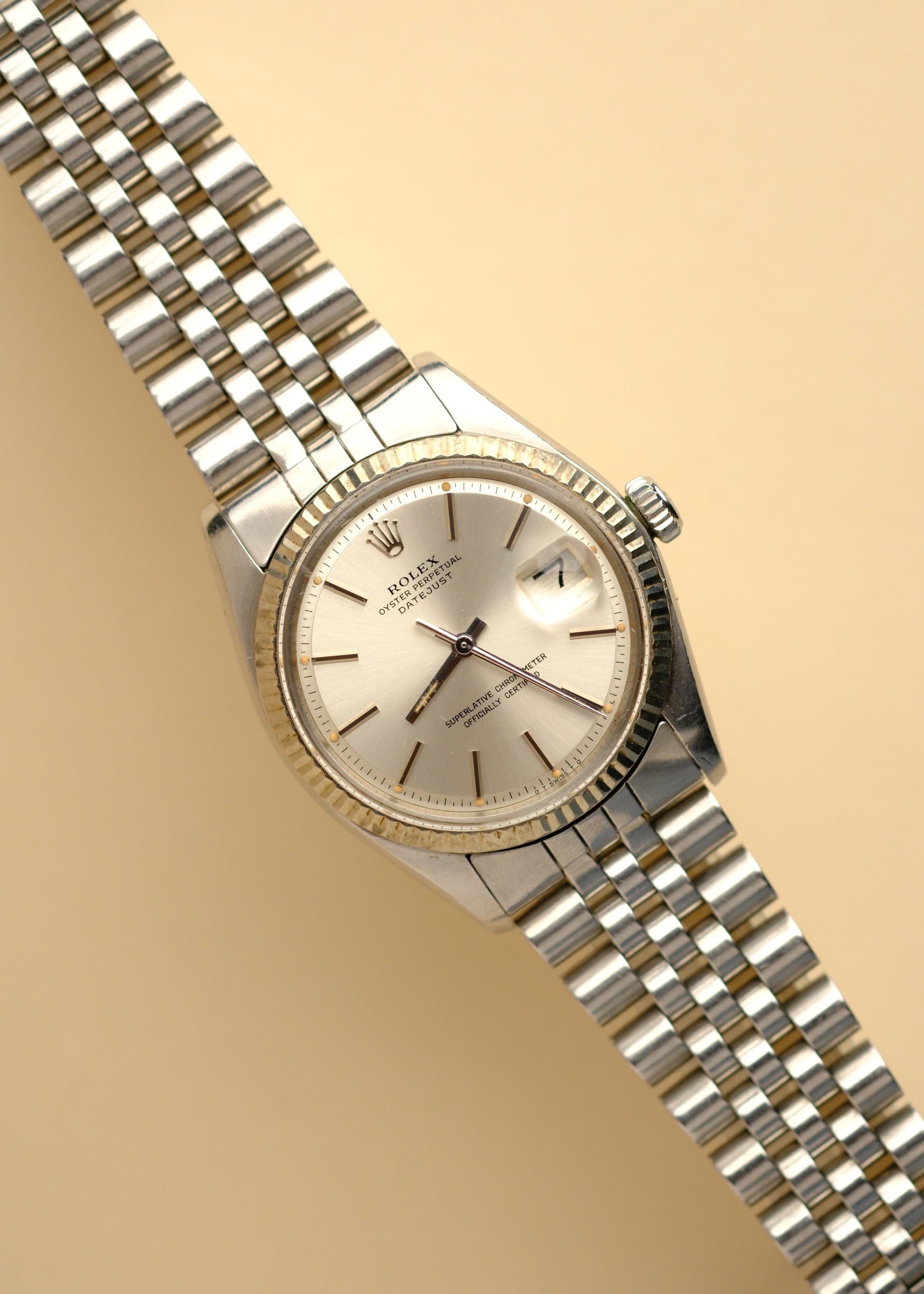 WTS Rolex Datejust 1601 Silver Sigma Dial Unpolished 1978