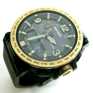 Cool Casio Pro Trek Prg 600yl 5jf Triple Sensor Solar Watch Men S Watchcharts