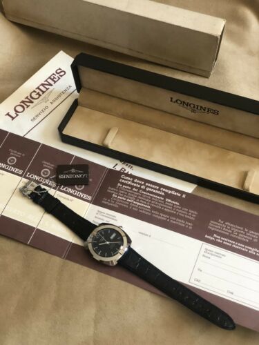 LONGINES ADMIRAL VACUUM Automatico RARE Garanzia Blanck BOX Tag