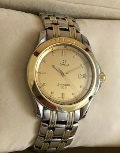 OMEGA SEAMASTER 120M STEEL & GOLD QUARTZ WRISTWATCH MODEL NO