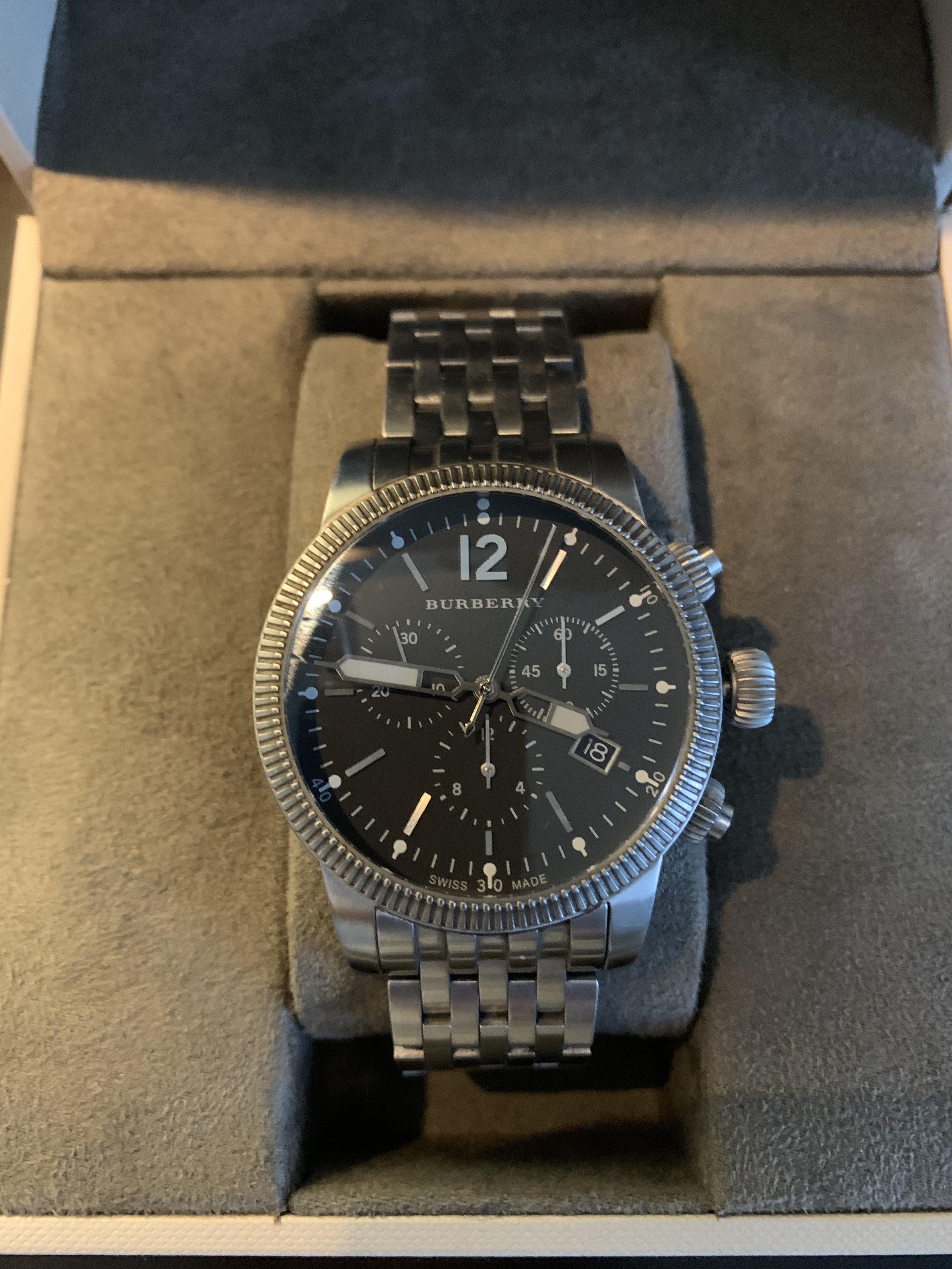 [WTS] Burberry 10351 Men's Chronograph BU7839 Silver Toned Wrist Watch $220  OBO | WatchCharts