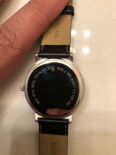 Vintage JUNGHANS Max Bill 41 1220 LEATHER STRAP WATCH MINT ORDER