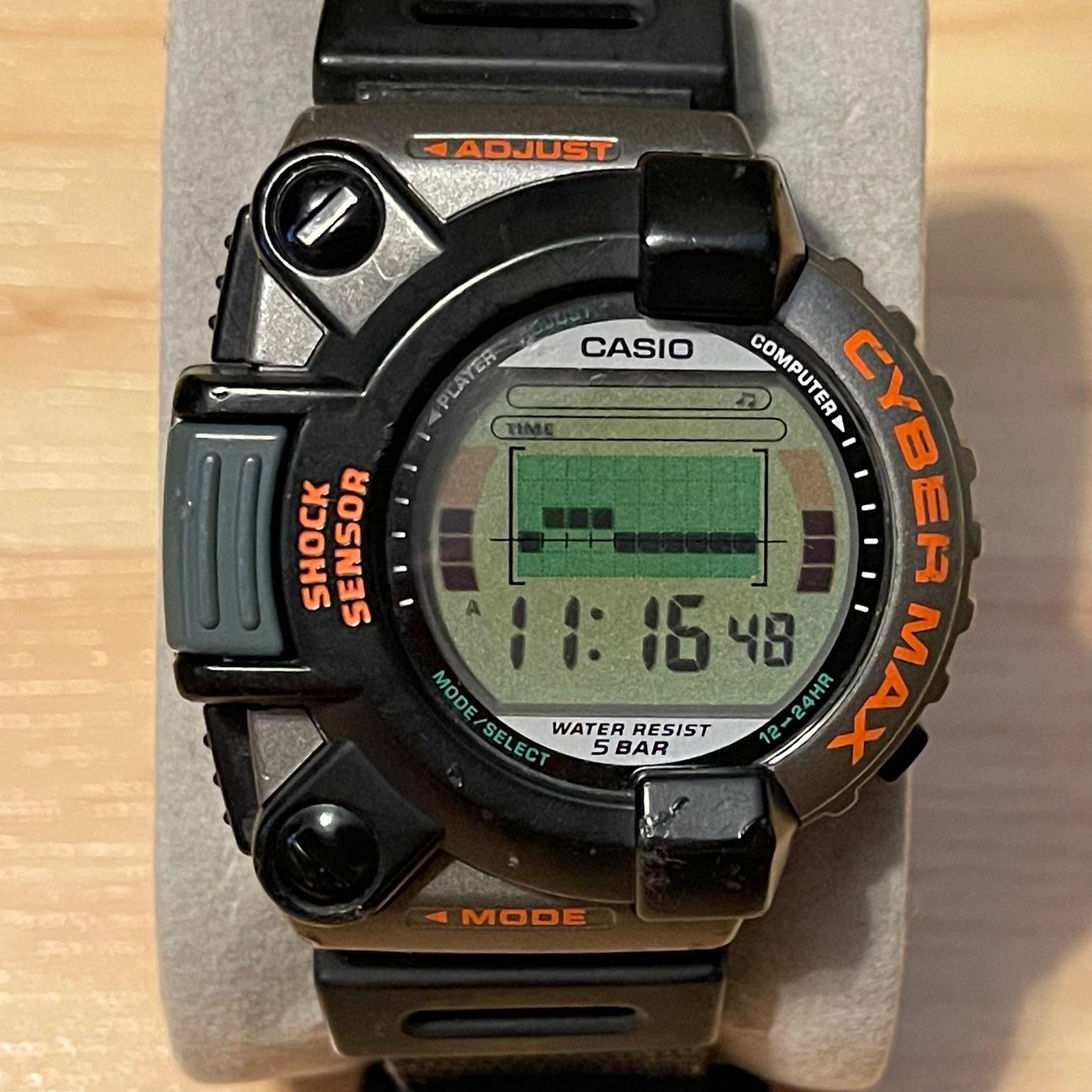 WTS] Casio Cyber Max JG-300 Punch Force Game Rare Vintage Cybermax Japan  Only Model Digital Watch | WatchCharts Marketplace