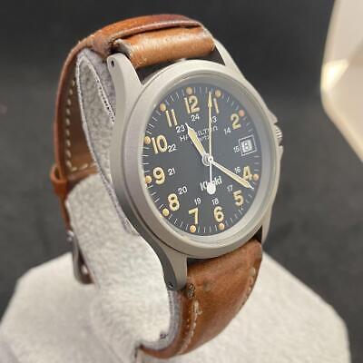 Hamilton Khaki 9445B Men's Quartz Analog Watch Black | WatchCharts