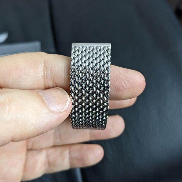 130 USD] Staib 18mm milanese mesh bracelet polished 2792