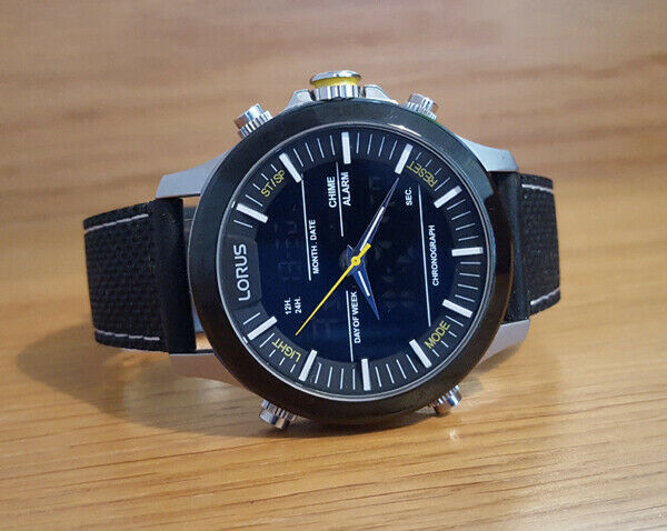 新品】セイコーローラスLORUS腕時計メンズ 逆輸入ブラック海外
