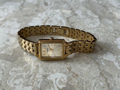 Seiko SXGL62 Women s Watch Gold Tone Stainless Steel Gold Dial