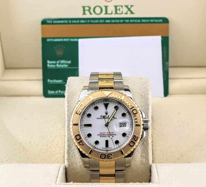 2015 Rolex Yacht Master 16623 Scrambled White Dial TT Oyster With