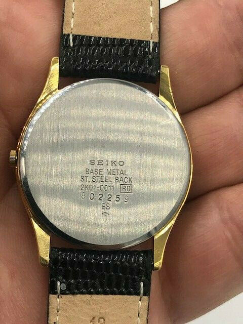 SEIKO Watch 2K01-0011 Men's Quarts Good condition Working 1 Year
