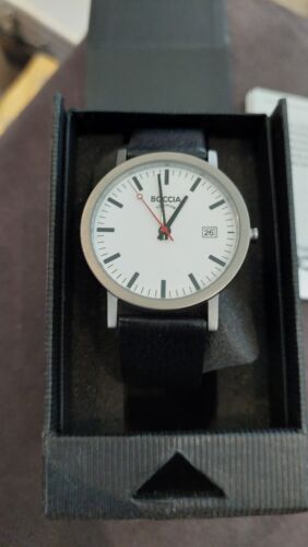 Boxed Boccia Titanium Men s Quartz Watch with date B3538 01. New