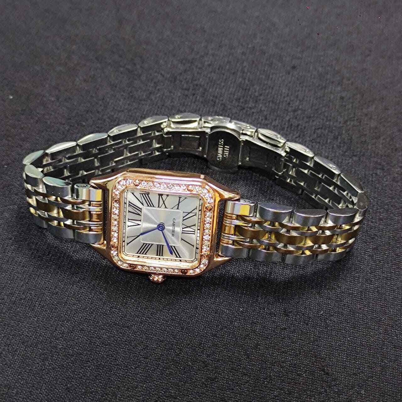 Cartier Tankissime Silver Dial Rose Gold Ladies Watch W650018H Box Papers