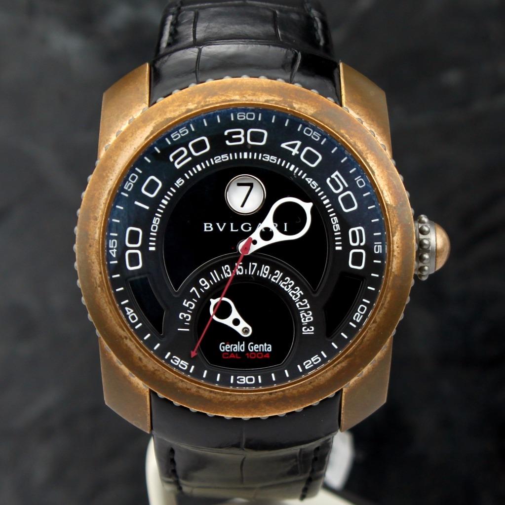 fs Bvlgari GERALD GENTA GEFICA BRONZE Bi Retrograde Minutes Jump