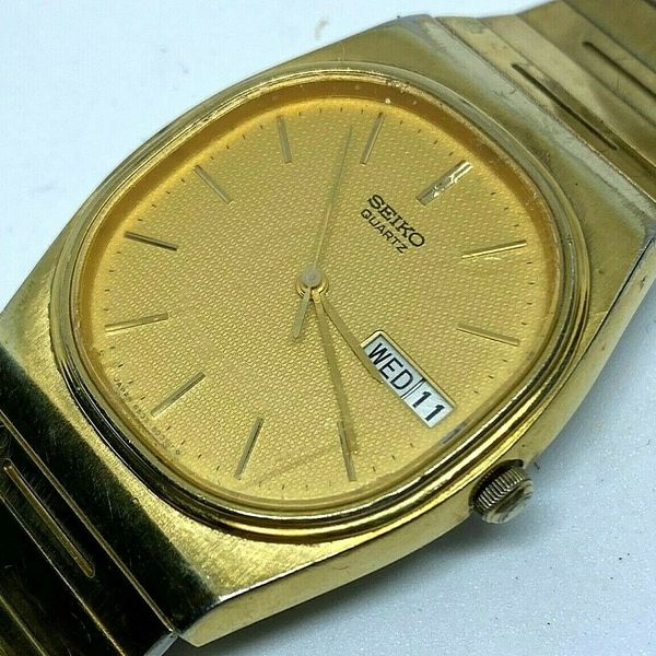 Vintage Seiko 6533-5029 Men Gold Tone Analog Quartz Watch Hour~Day Date~New  Batt | WatchCharts