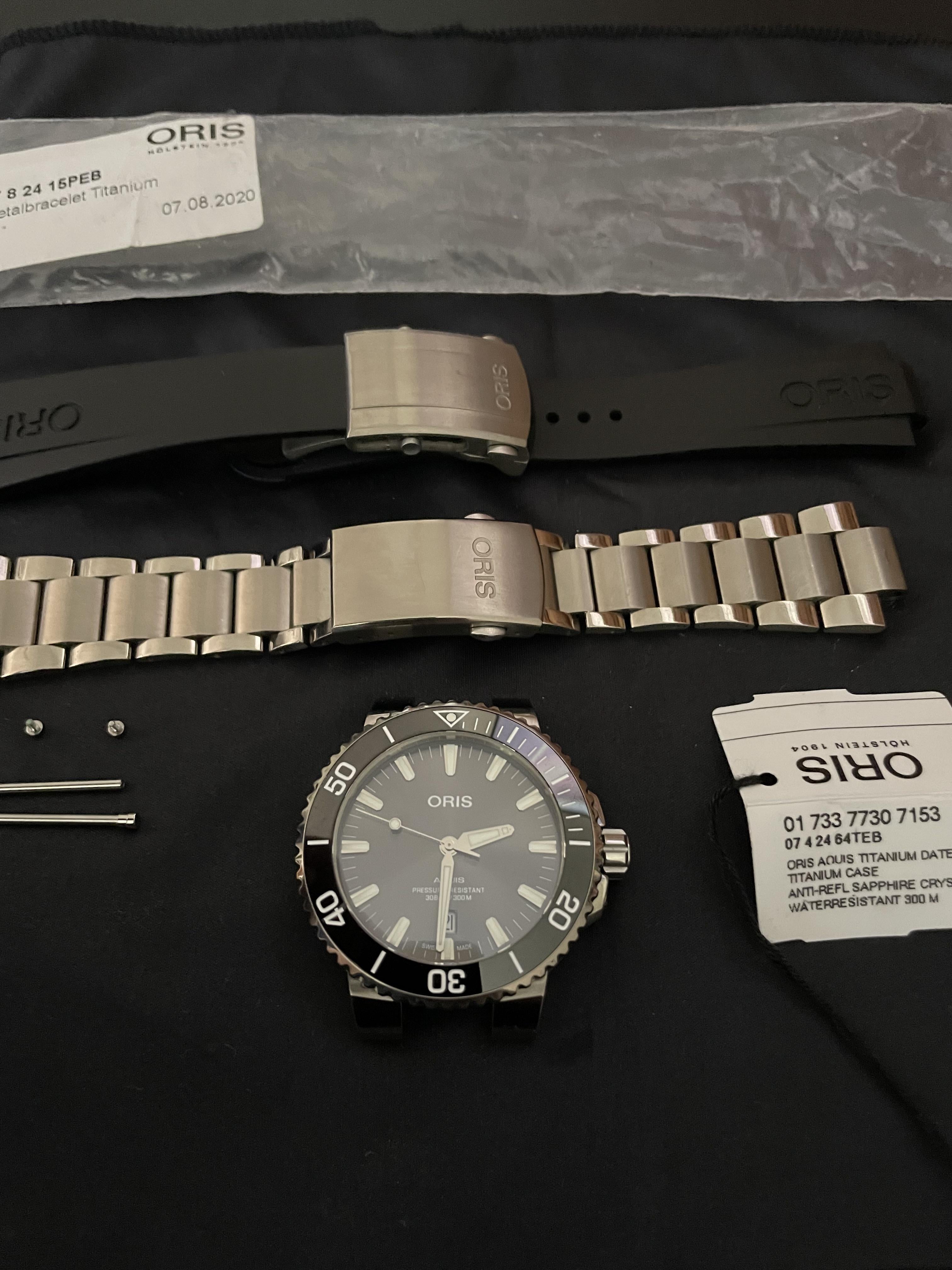 WTS Looking to sell my 8 10 Titanium Oris Aquis 43.5mm 1200