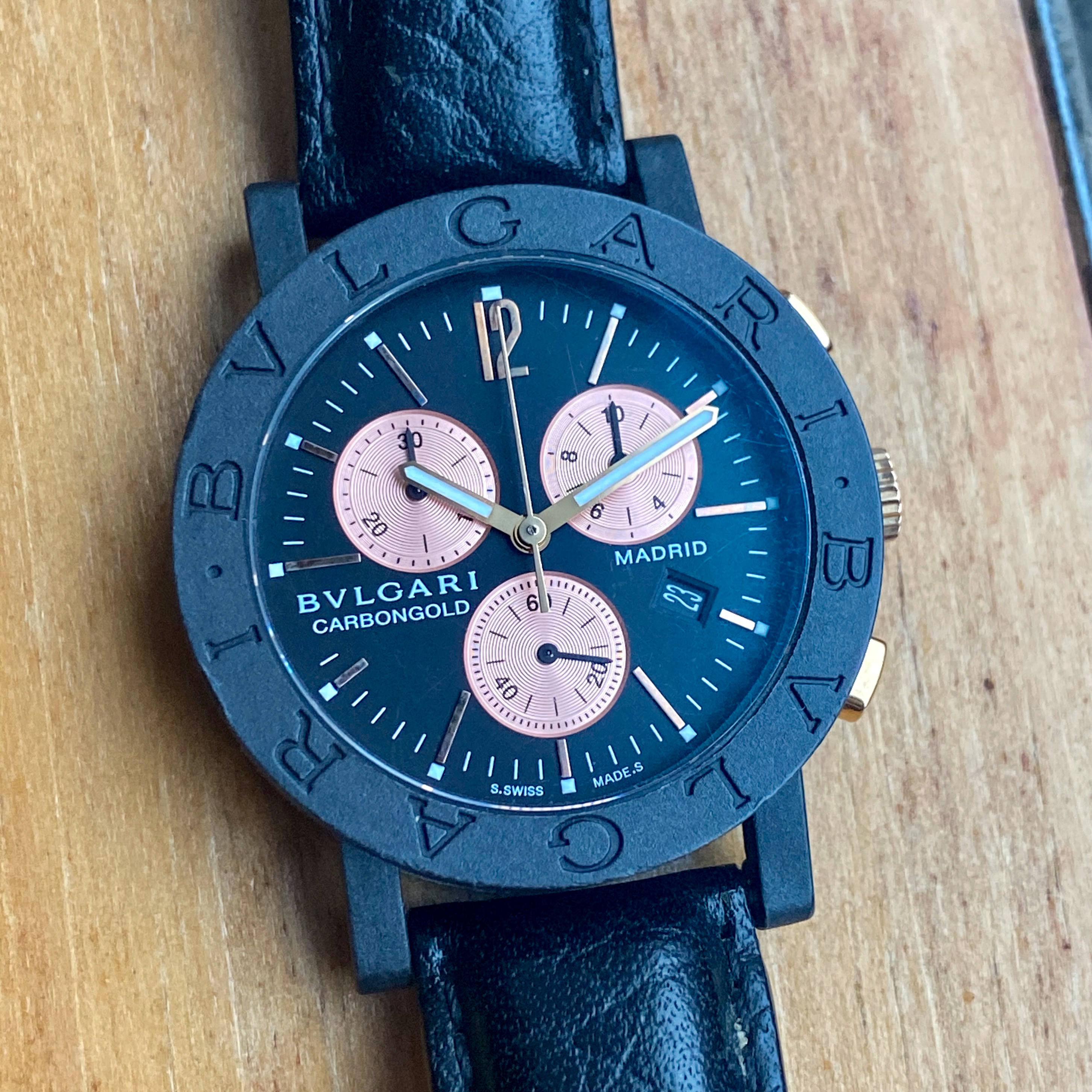 Bulgari carbon gold on sale chrono