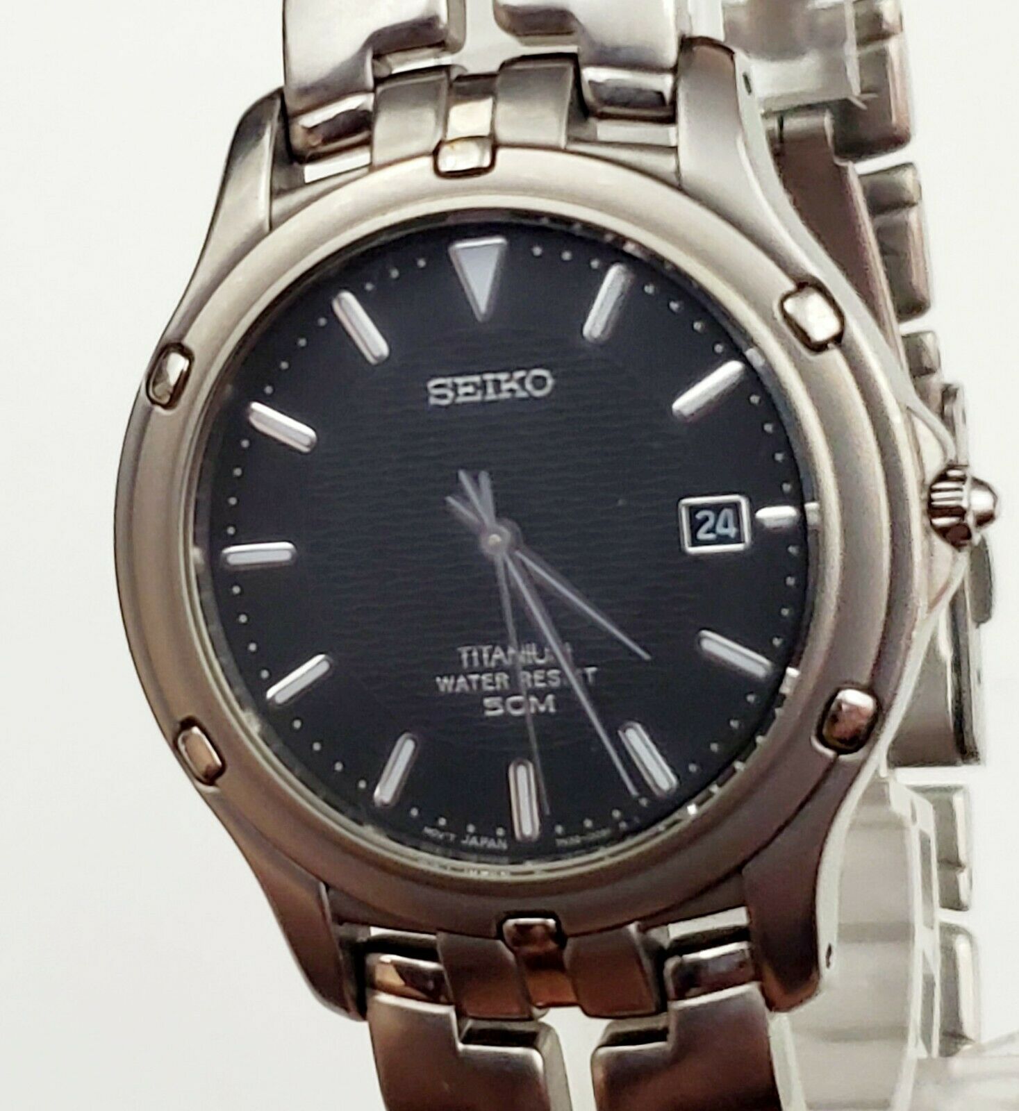 Men s Vintage 1993 TITANIUM Watch SEIKO 7N32 0069. Big Wrist