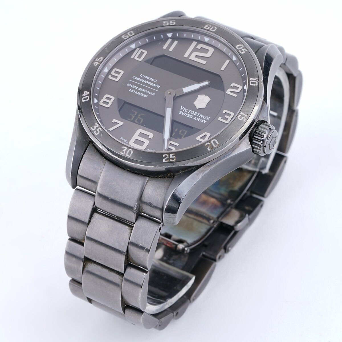 Victorinox Swiss Army Chrono Classic XLS MT Twin LCD Display 45mm 