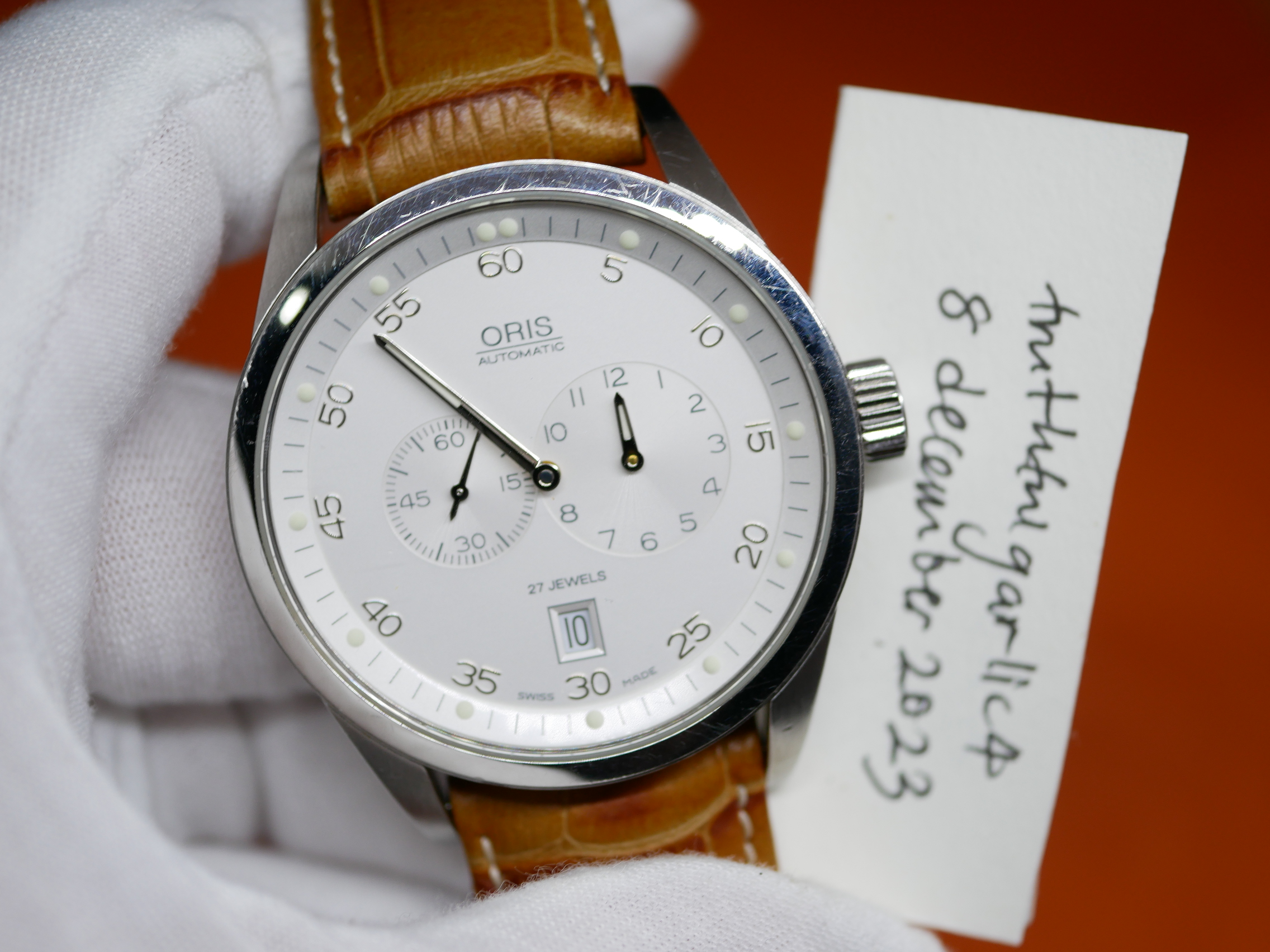 WTS Oris Regulator XXL Automatic Sapphire Glass 40mm for 449