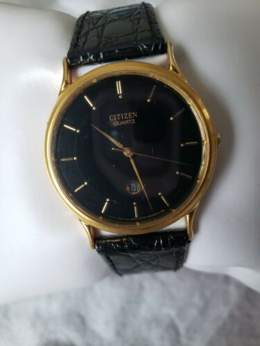 Vintage Citizen Men's Watch Quartz Date Thin 6010-S05626 SMW Black Dial  RUNS | WatchCharts Marketplace