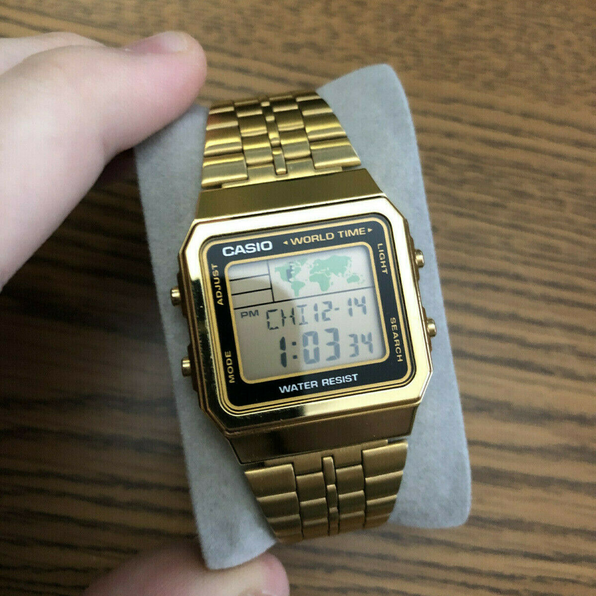 casio world time gold