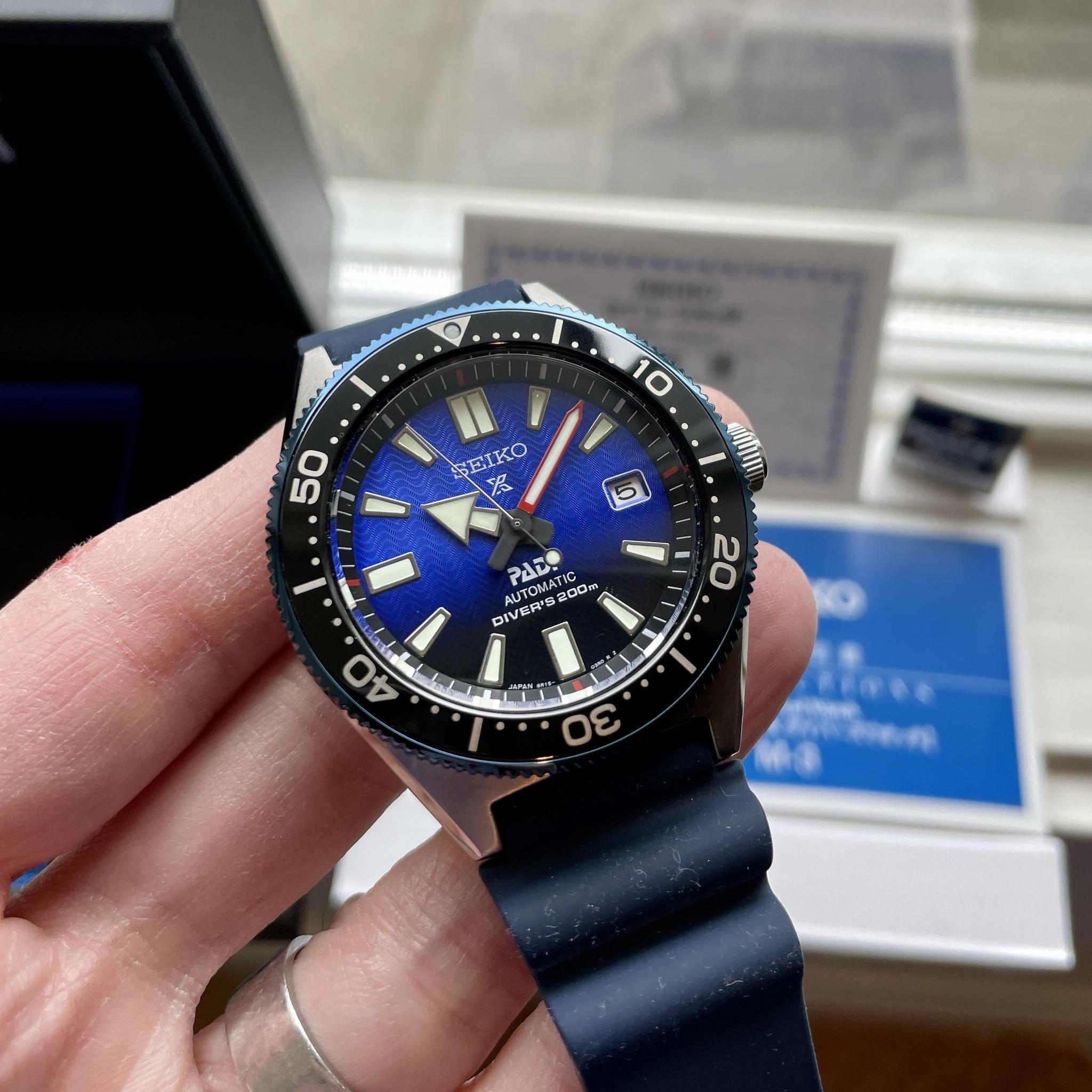 590 USD] For Sale: Seiko SBDC055 PADI JDM Special Edition, 62MAS Reissue,  Wave dial, 6R15, Full Set, MINT! | WatchCharts