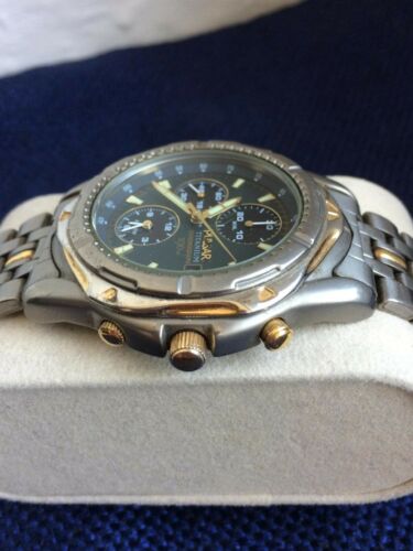 Pulsar Titanium Alarm Chronograph Y182 6C50 Herrenuhr Armbanduhr Seiko WatchCharts Marketplace