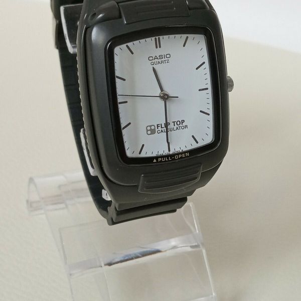Vintage Casio Flip Top FTP-10 calculator watch | WatchCharts Marketplace