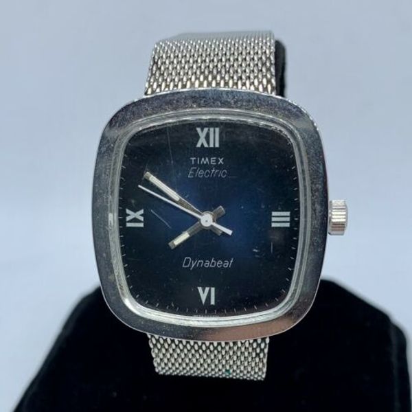 Vintage Timex Electric Dynabeat Watch Square Face Great Condition Running  Chrome | WatchCharts