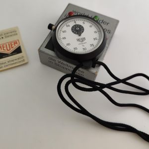 Rare 1976 Heuer Inter-Club Stopwatch With Hour Timer 7714 YouTube