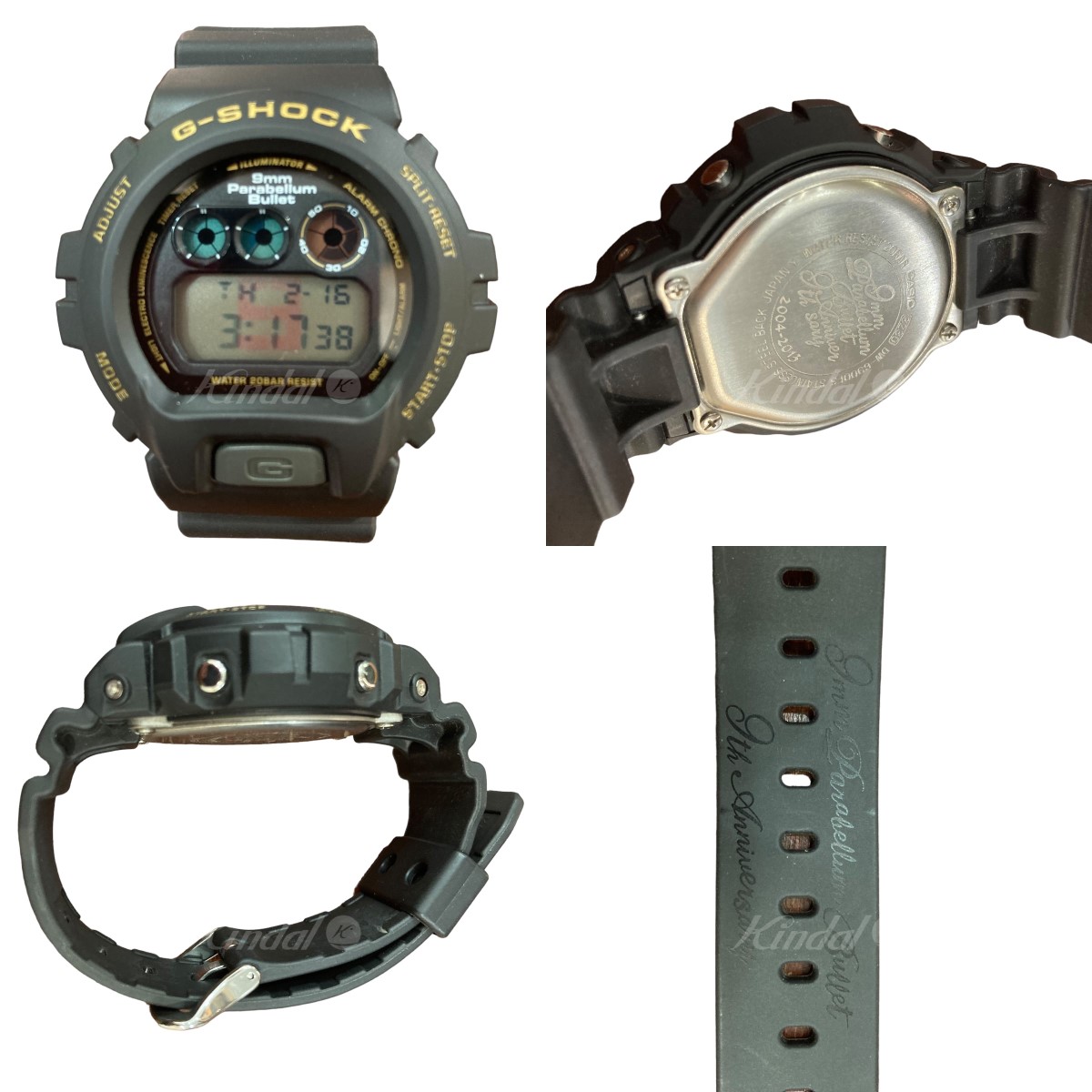 Used] CASIO x 9mm Parabellum Bullet G-SHOCK Circle Watch Black