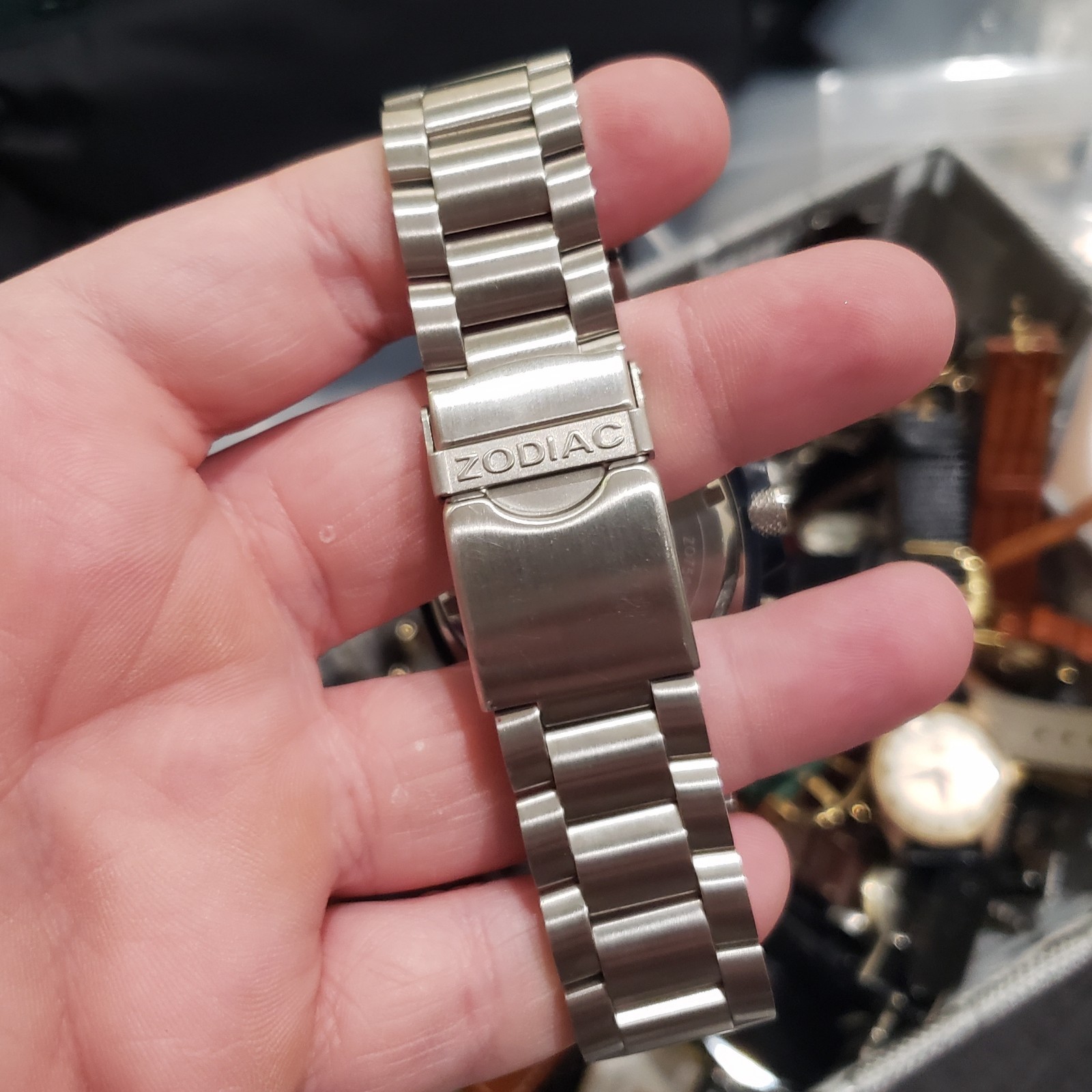 MINT Zodiac Super Sport Timer Chronograph Watch ZO7500 w/ Bracelet