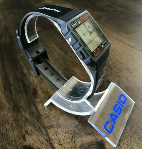 NEAR MINT Vintage 1986 Casio AE-20W Twin Graph Watch w/ ORIGINAL