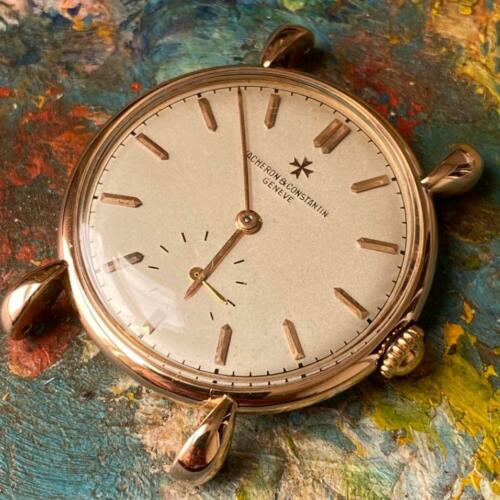 VACHERON CONSTANTIN ART DECO 4299 TEAR DROP LUGS 18KT ROSE GOLD