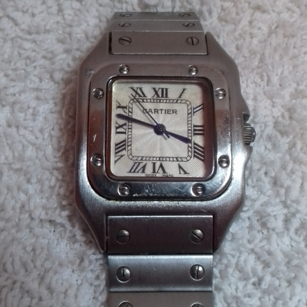 Cartier Watch Paris 925 Argent Plaque G 20m 17050343 Made In Swiss