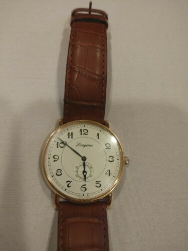 LONGINES Presence Heritage Military Automatic 18kt Gold Men Watch