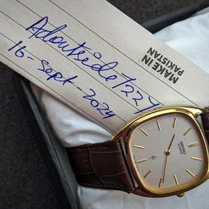 wts] 1980's Seiko SGP Gold Plated Tank 7820-5420 JDM Tv vintage