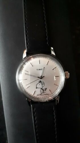 TIMEX TW2R94800 MARLIN AUTOMATIC LIMITED EDITION SNOOPY WATCH