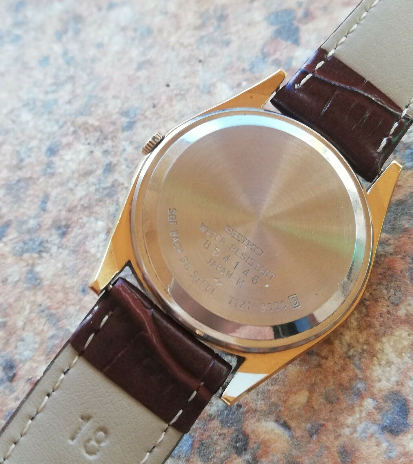 Men's Vintage Seiko Quartz SGP JDM 7121 8000 December 1978