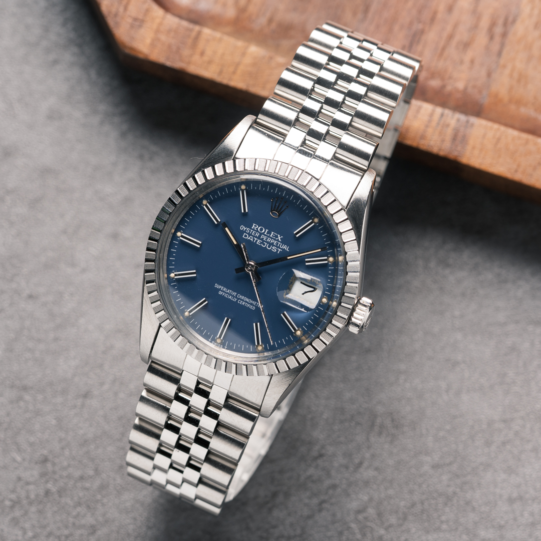 WTS 1986 Rolex Datejust Ref. 16030 with Matte Blue Dial