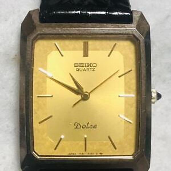 SEIKO Dolce 7731-5150 RO Men's used watch quartz Excellent square