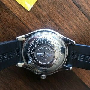 Breitling Superocean Automatic Blue Dial Rubber Band W Deployment Clasp A Watchcharts