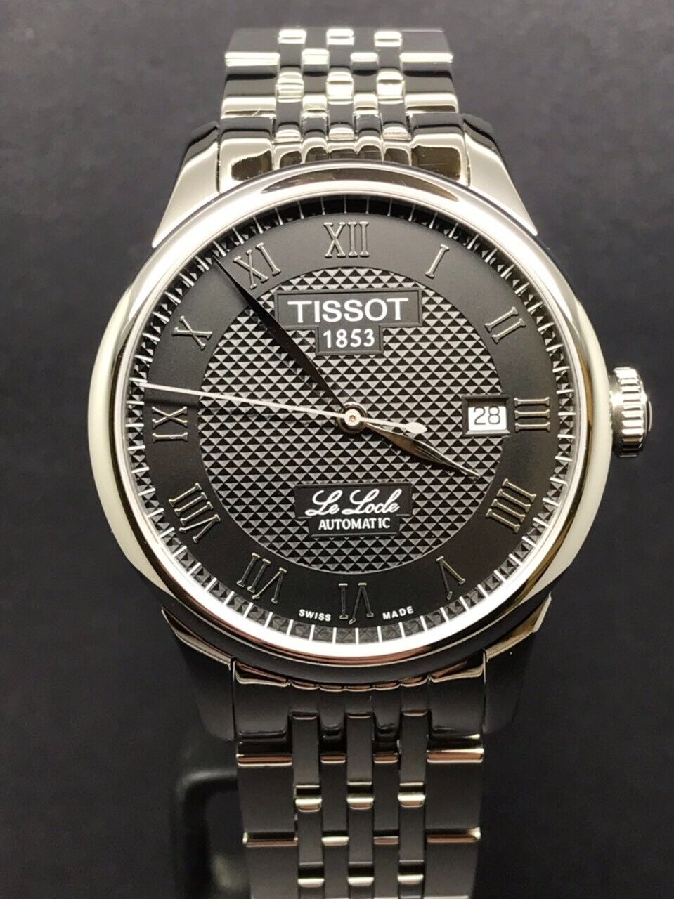 Tissot Le locle T41.1.483.53 Black dial 39mm Black steel Automatic