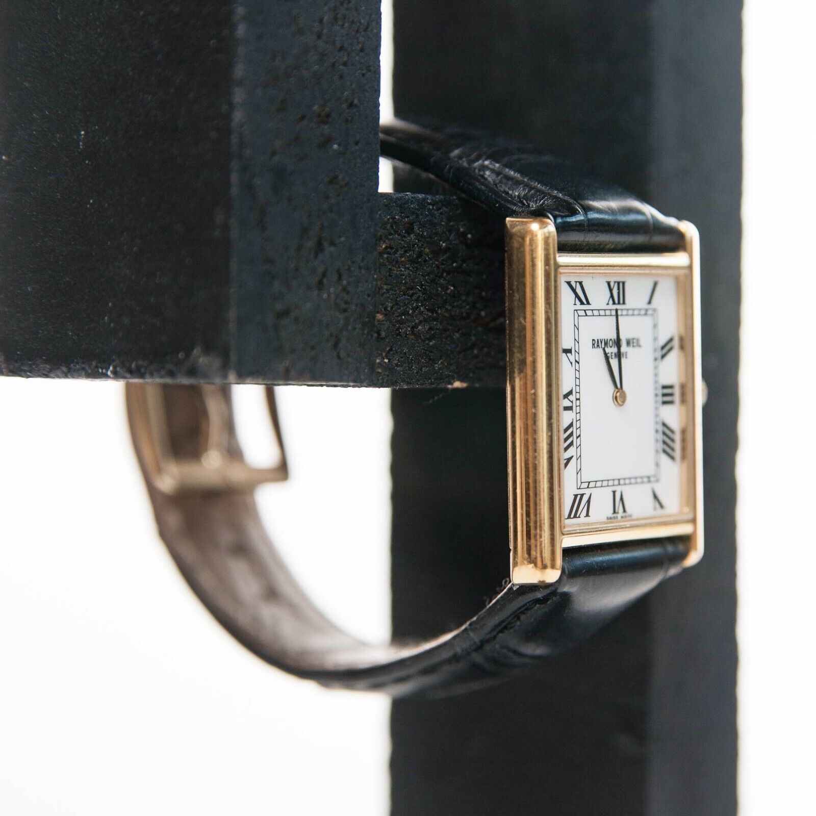 RAYMOND PIA tank ゴールド レクタンギュラー 稼働品 Raymond Weil