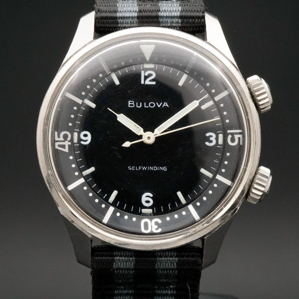 Vintage Bulova Super Compressor Stainless Steel Men's Automatic ...