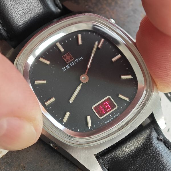 Zenith Time Zenith Future Time Command Rare Black Dial Version 36mm | WatchCharts ...