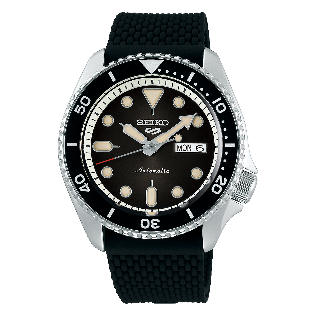 seiko 5 sports automatic rubber strap