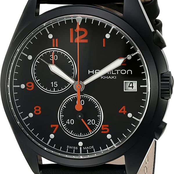 khaki pilot pioneer chrono quartz