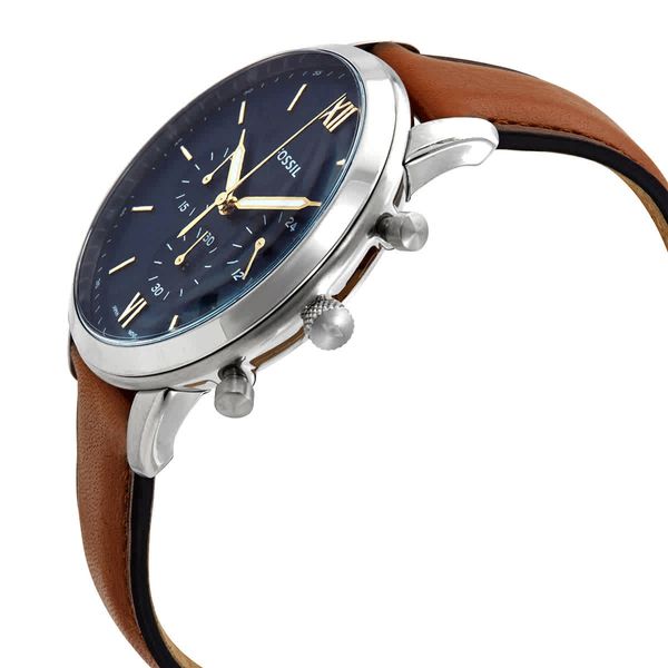 Fossil Neutra Chronograph White Dial Silver Steel Strap Watch for Men - FS5433